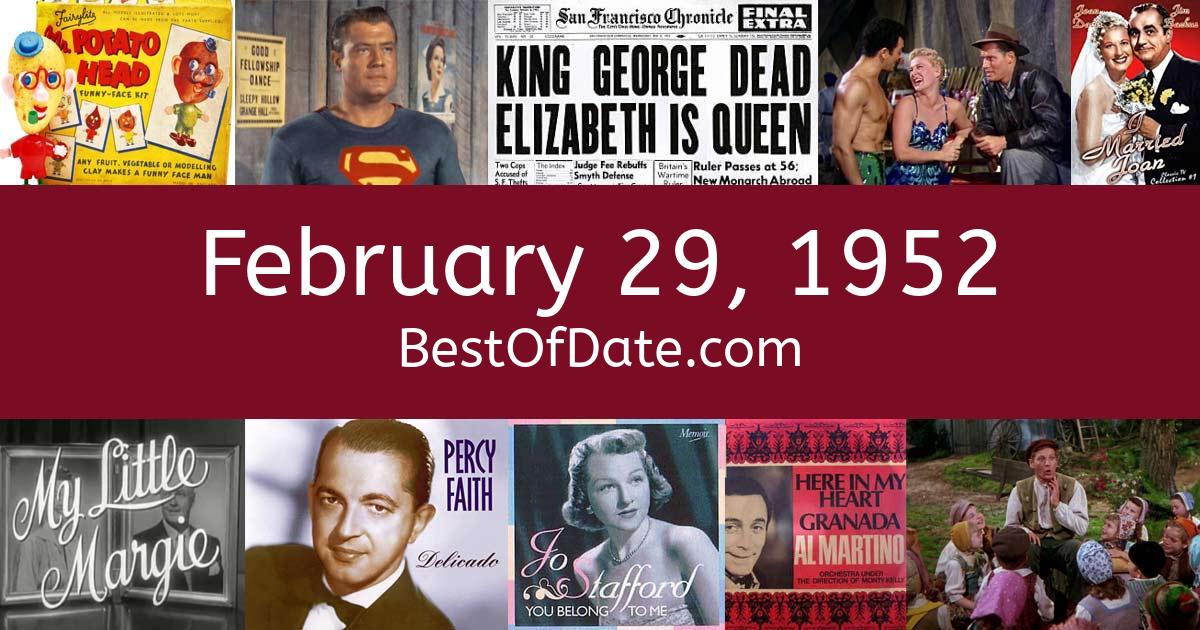 February 29, 1952 Facts, Nostalgia, and News