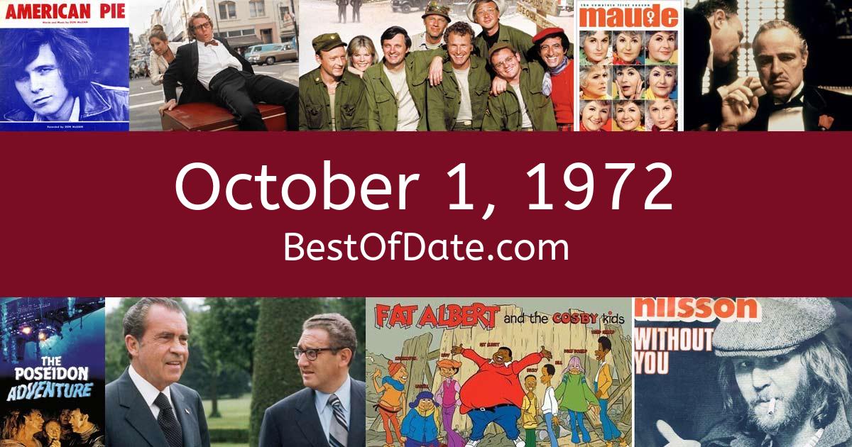 October 1 1972: Facts Nostalgia and News