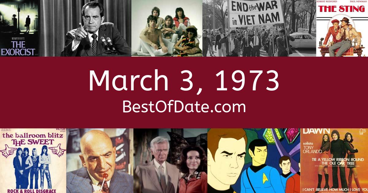 March 3, 1973 Facts, Nostalgia, and News