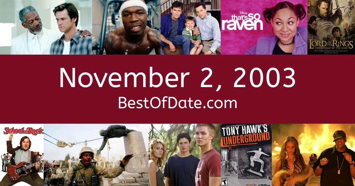 What Day Of The Week Was November 2, 2003?