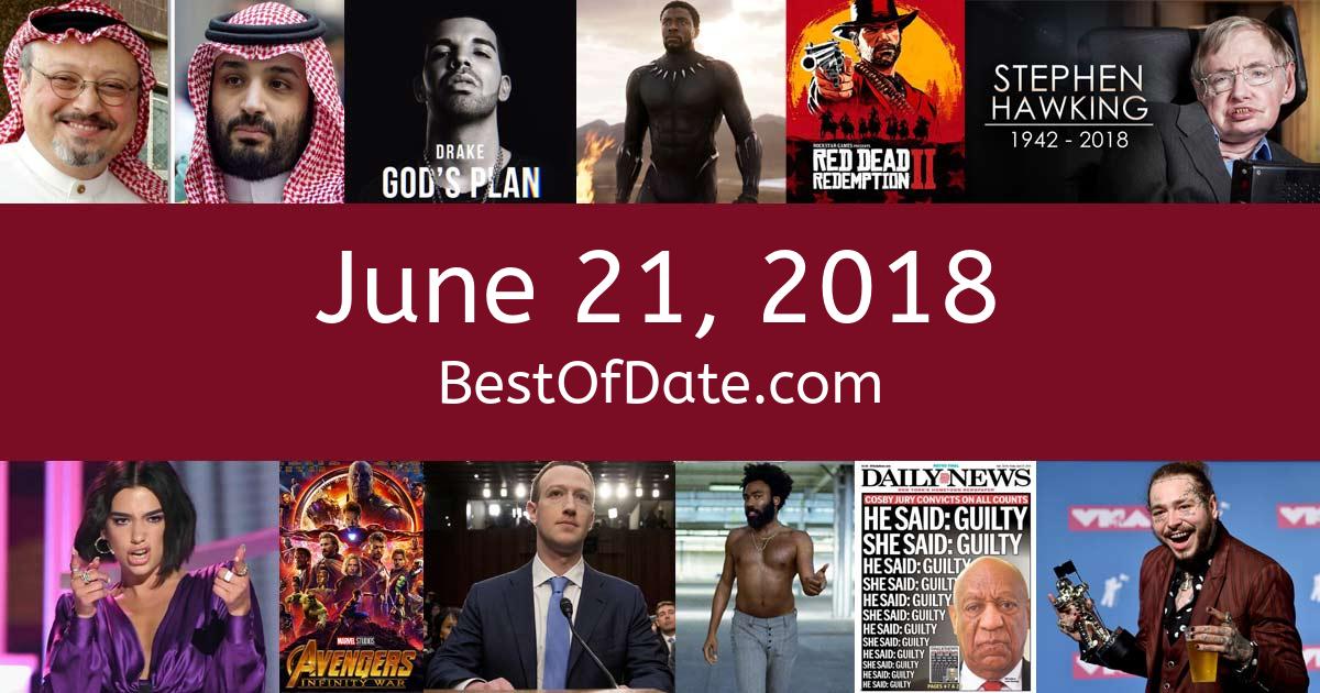 June 21, 2018 Date in History: News, Social Media & Day Info