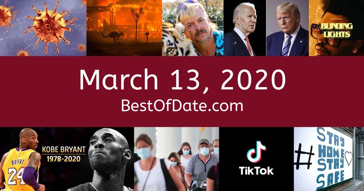 March 13, 2020 Facts, Nostalgia, and News