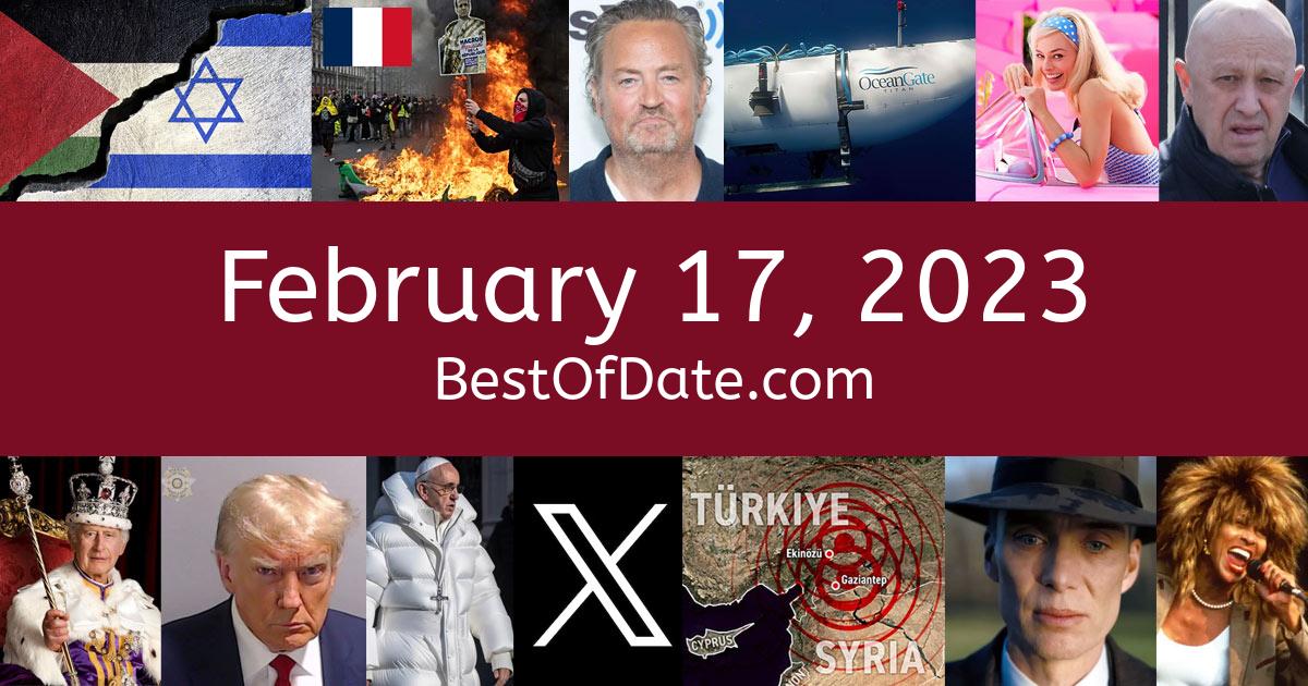 February 17, 2023 Facts, Nostalgia, and News