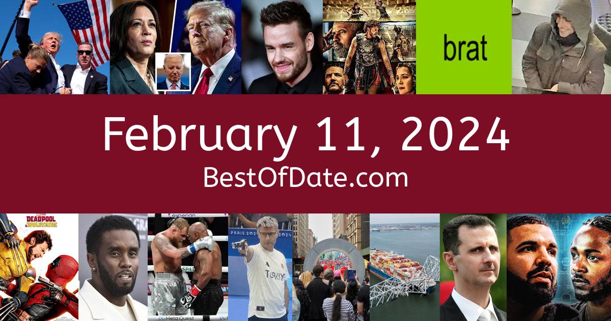 February 11, 2024 Facts, Nostalgia, and News