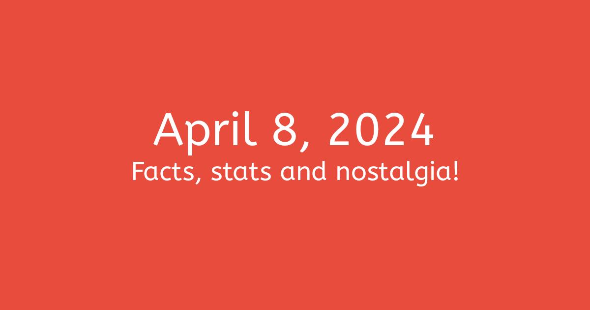 April 8, 2024 Facts, Statistics, and Events