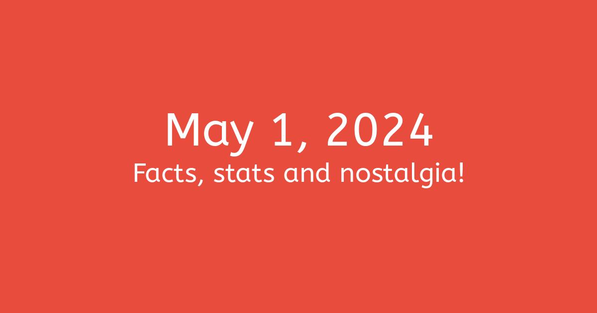 May 1, 2024 Facts, Statistics, and Events