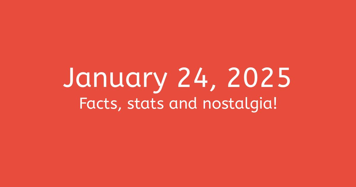 January 24, 2025 Facts, Statistics, and Events