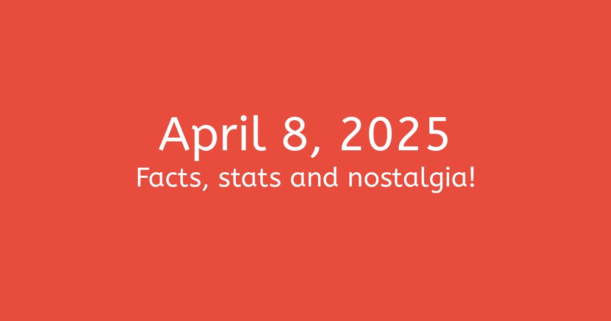 April 8, 2025 Facts, Statistics, and Events