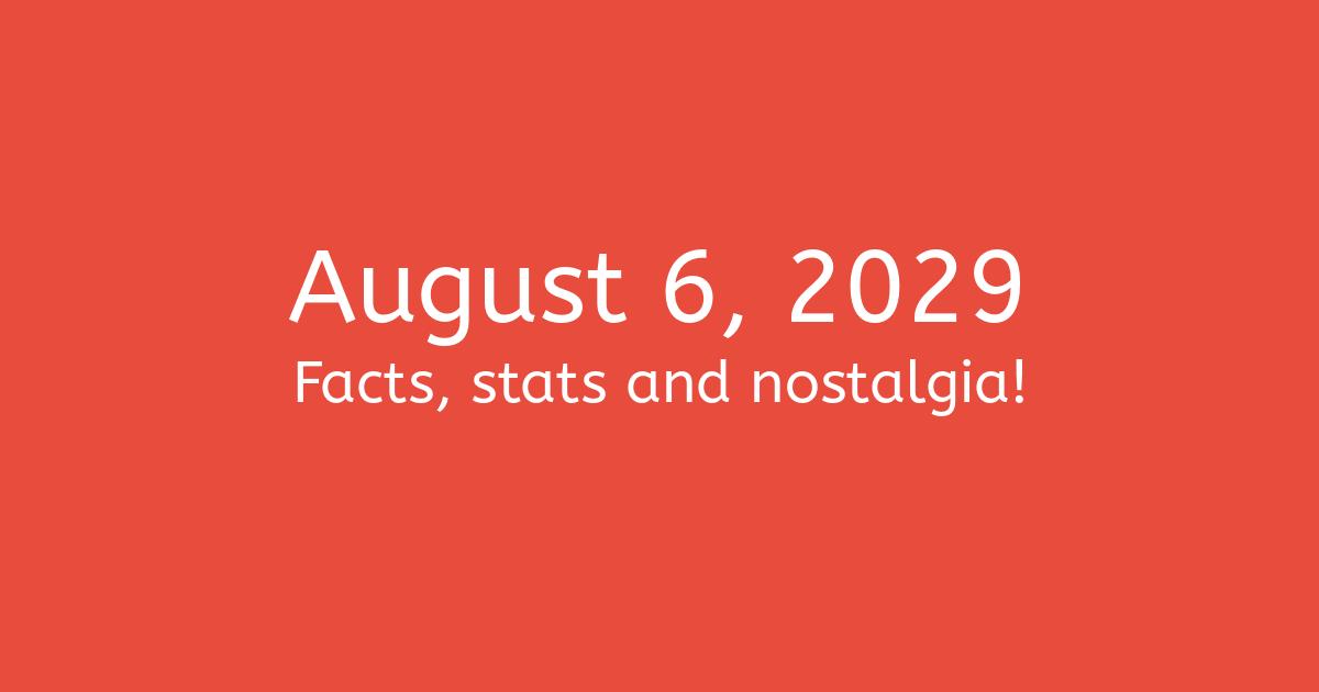 August 6th 2025