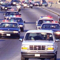 The O.J. Simpson car chase.
