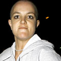 Britney Spears shaves her hair off.