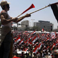 Protesters in Egypt call for the resignation of Morsi.