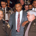 Mike Tyson is found guilty of rape.