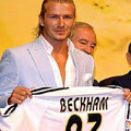 Beckham joins Real Madrid.