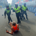 The Boston Marathon bombing occurs.