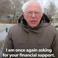 I am once again asking you for your financial support.