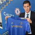 Eden Hazard signs for Chelsea.