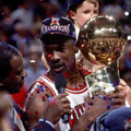 The Chicago Bulls win the 1997 NBA Finals.