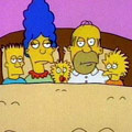 The Simpsons make their debut.