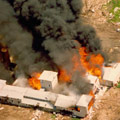 The Waco siege ends.
